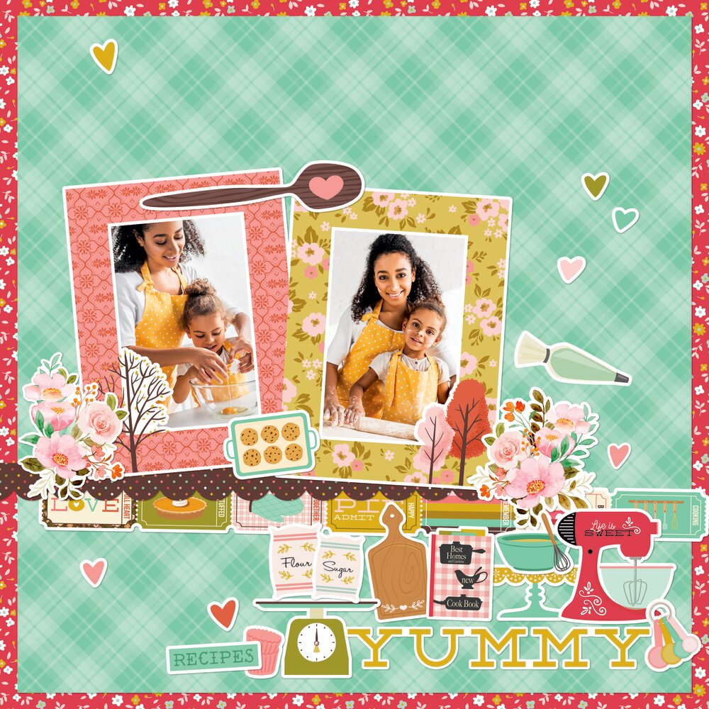 Simple Stories What’s Cookin? CHIPBOARD FRAMES 6pc