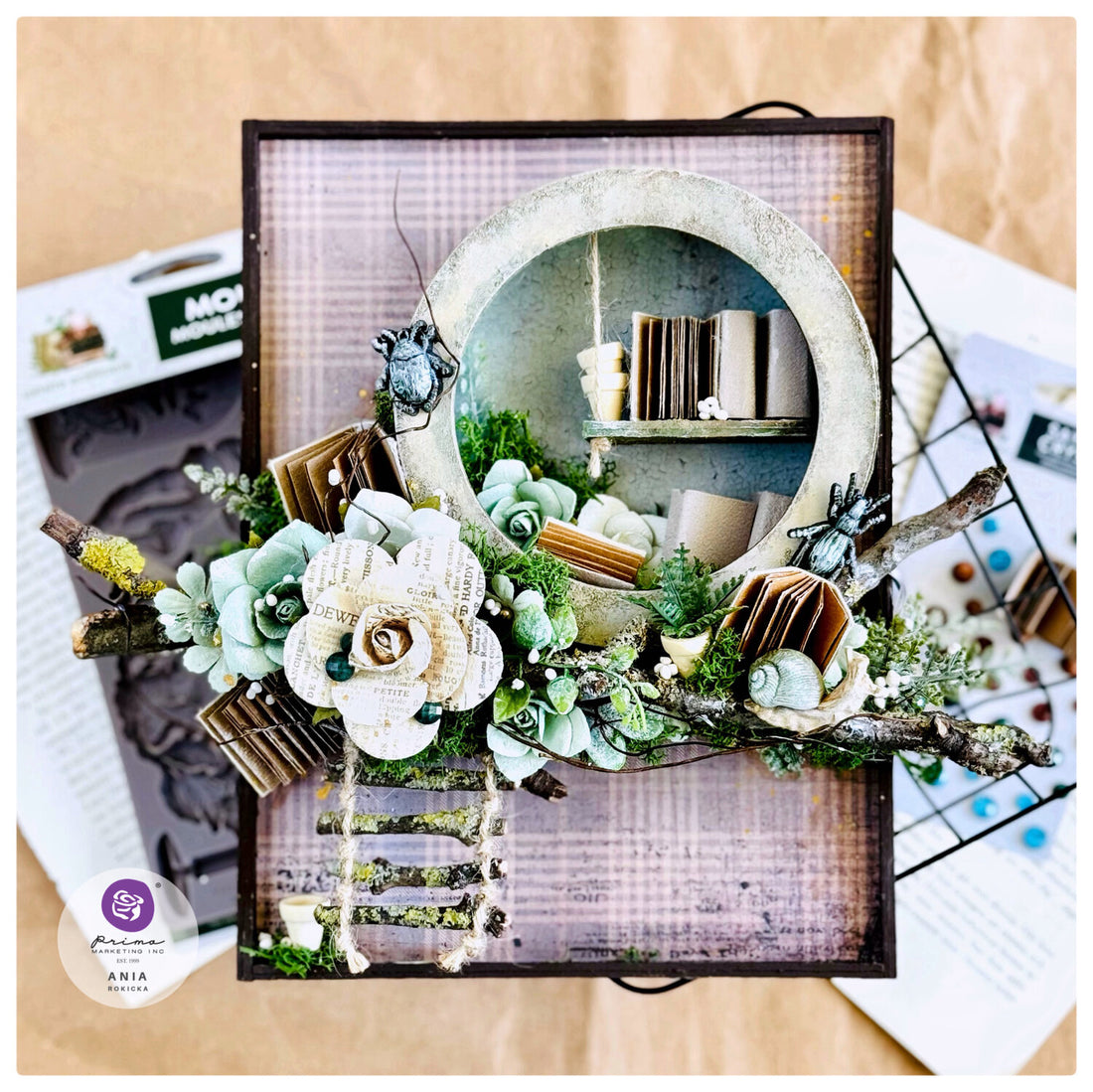 Prima Nature Academia PAPER PAD 12"X12" 14pc Scrapbook