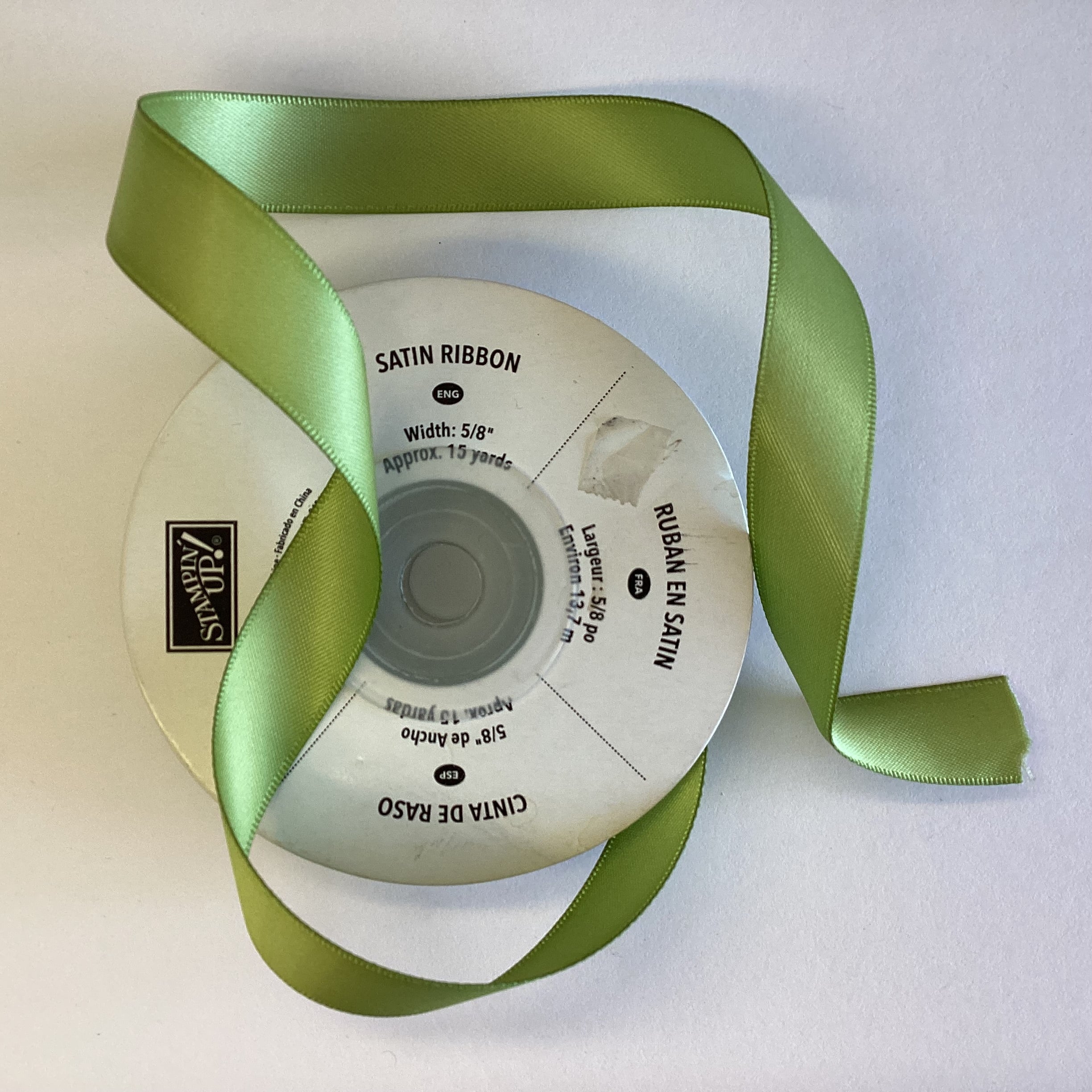 Stampin Up Ribbon 1 yard 5/8" wide SATIN