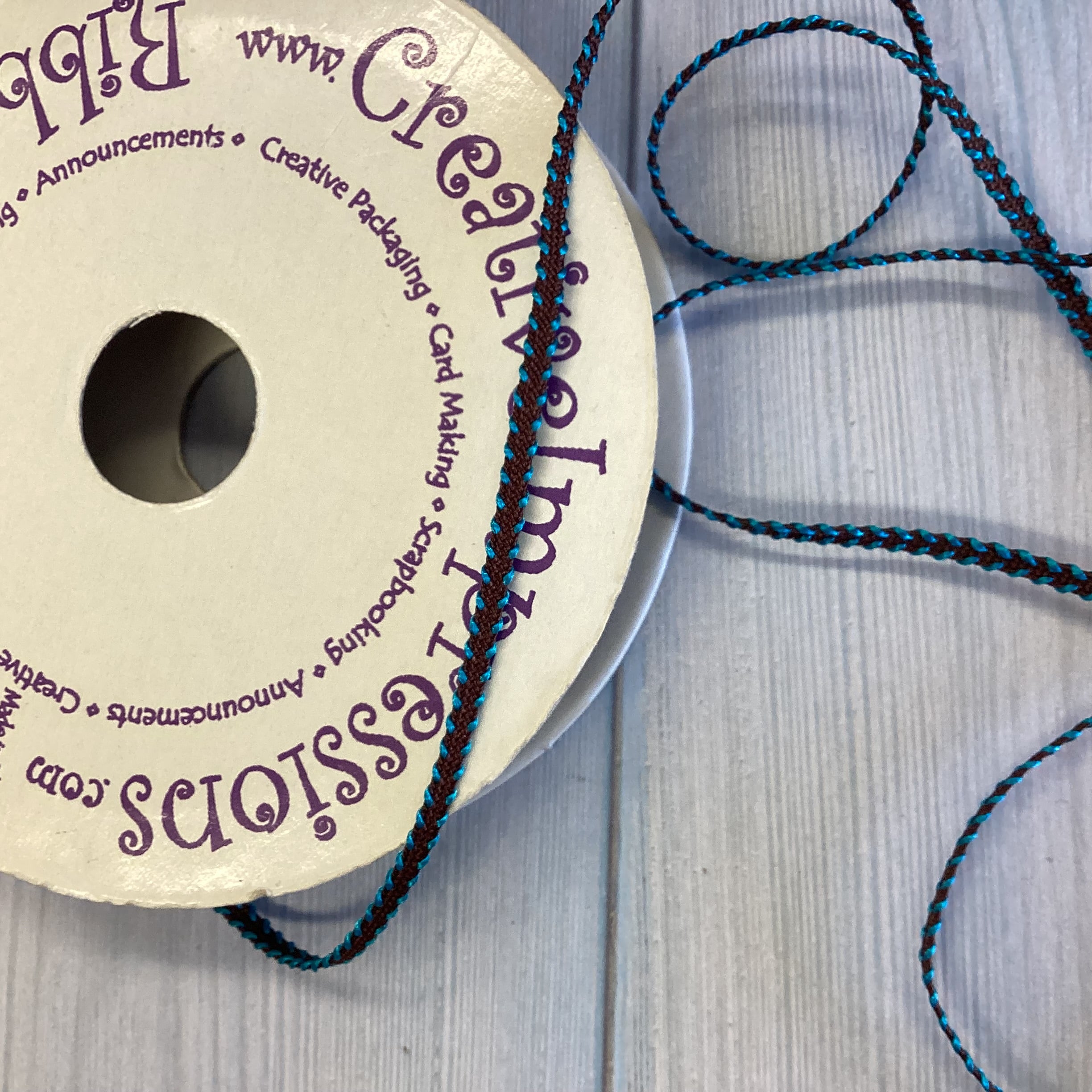 Creative Impressions 1/8" BRAID RIBBON 1 Yard yd