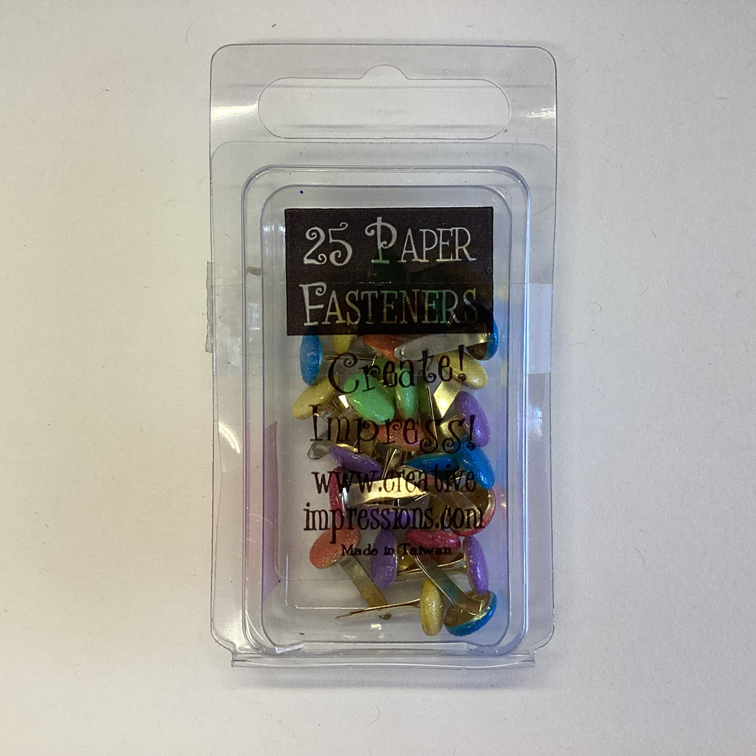 Creative Impressions TROPICAL GLIMMER ROUND FASTENERS Brads 25pc