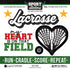 Scrapbook Customs LACROSSE LOVE Sport Stickers 5pc
