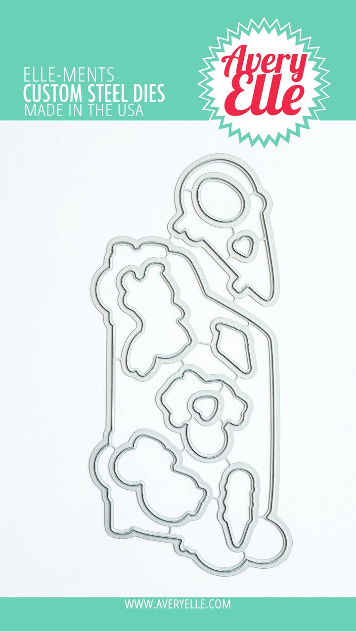 Avery Elle SWEET DAY Clear Stamp & Die Set