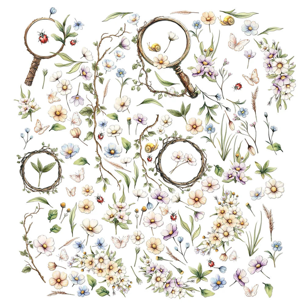 49 and Market THE LOOKING GLASS Laser Cut Wildflowers 158pc