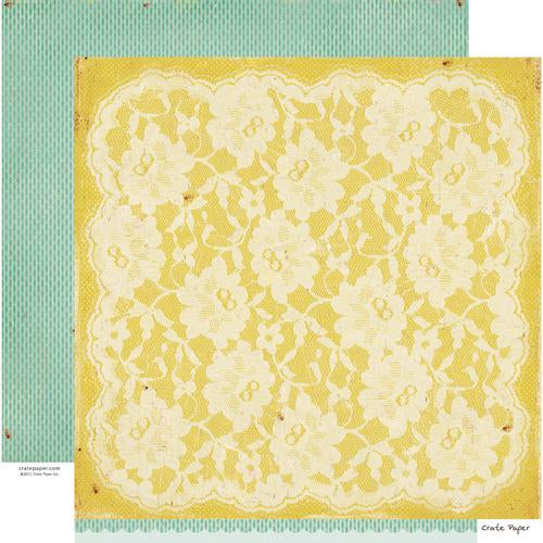 Crate Paper Pretty Party PAPERCLOTH 12X12 Scrapbook Paper