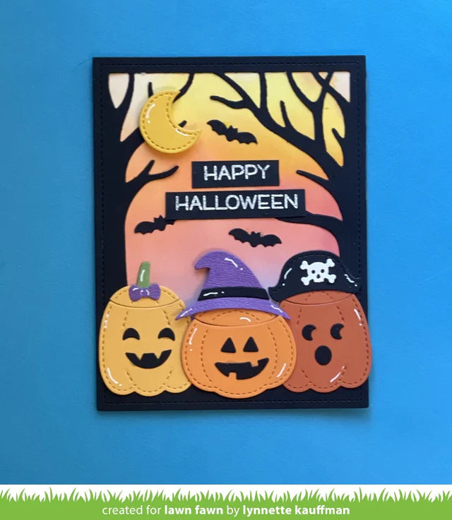 Lawn Fawn BUILD-A-JACK-O’-LANTERN Custom Craft Dies 14pc