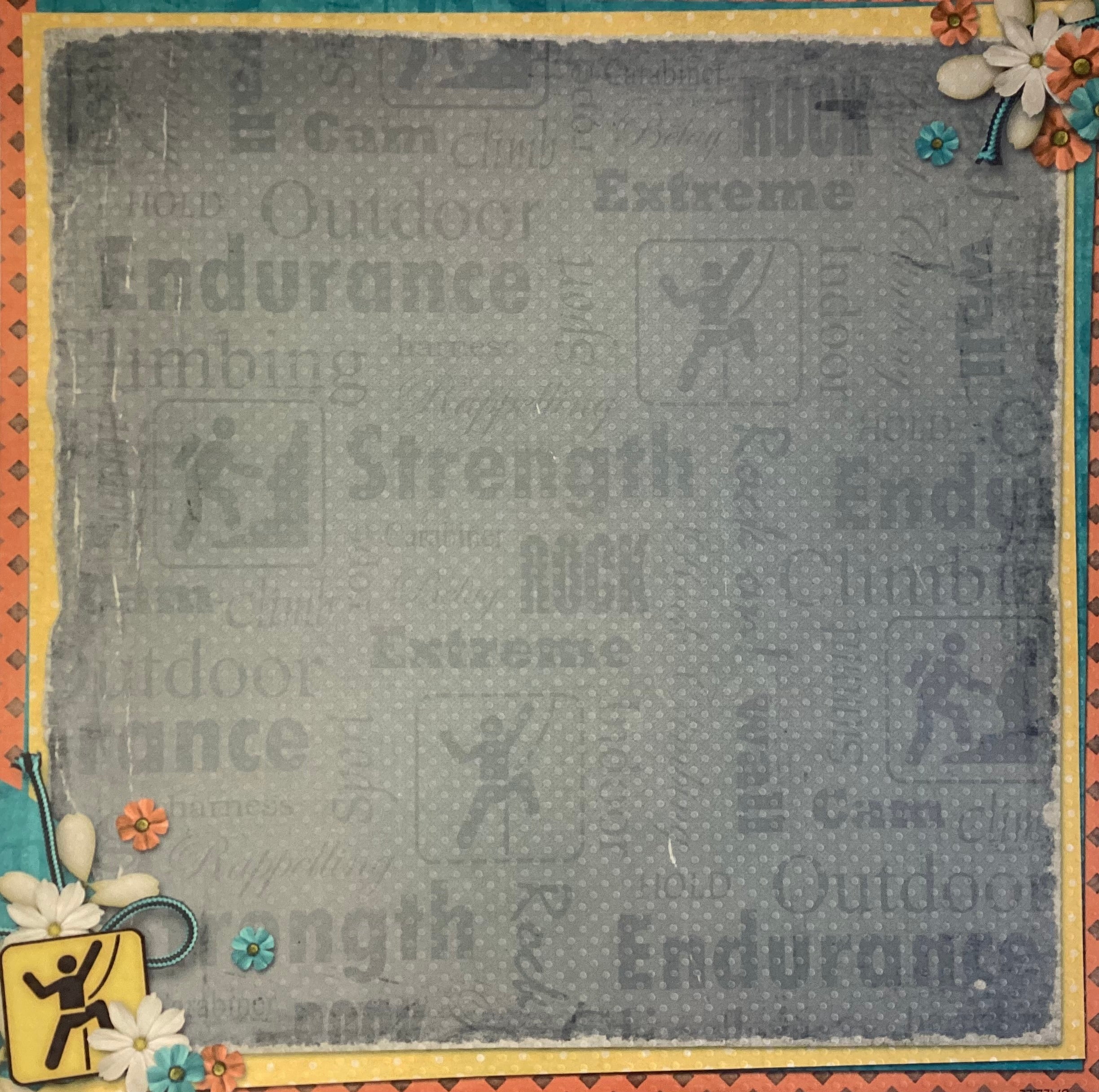 Scrapbooksrus ROCK CLIMBING Paper Pack 4pc