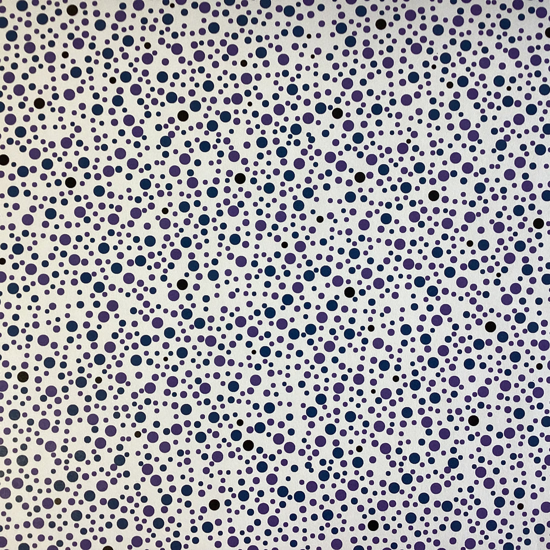 Scrapbook Customs Retro Dots PURPLE & BLUE 12”X12” Paper