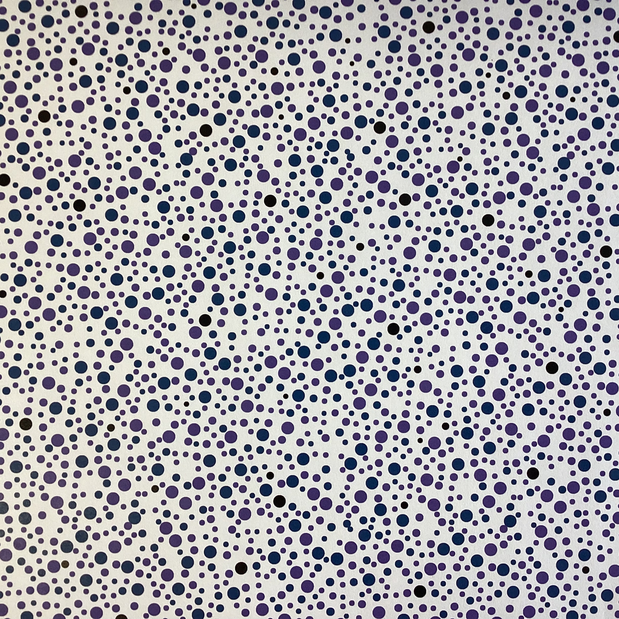 Scrapbook Customs Retro Dots PURPLE & BLUE 12”X12” Paper