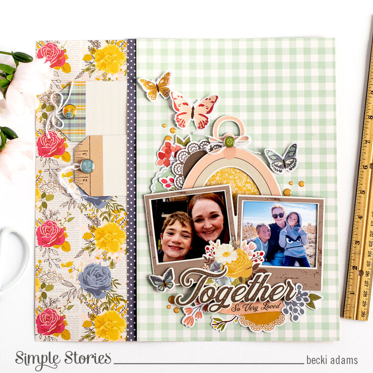 Simple Stories FRONT PORCH Chipboard Frames 6pc