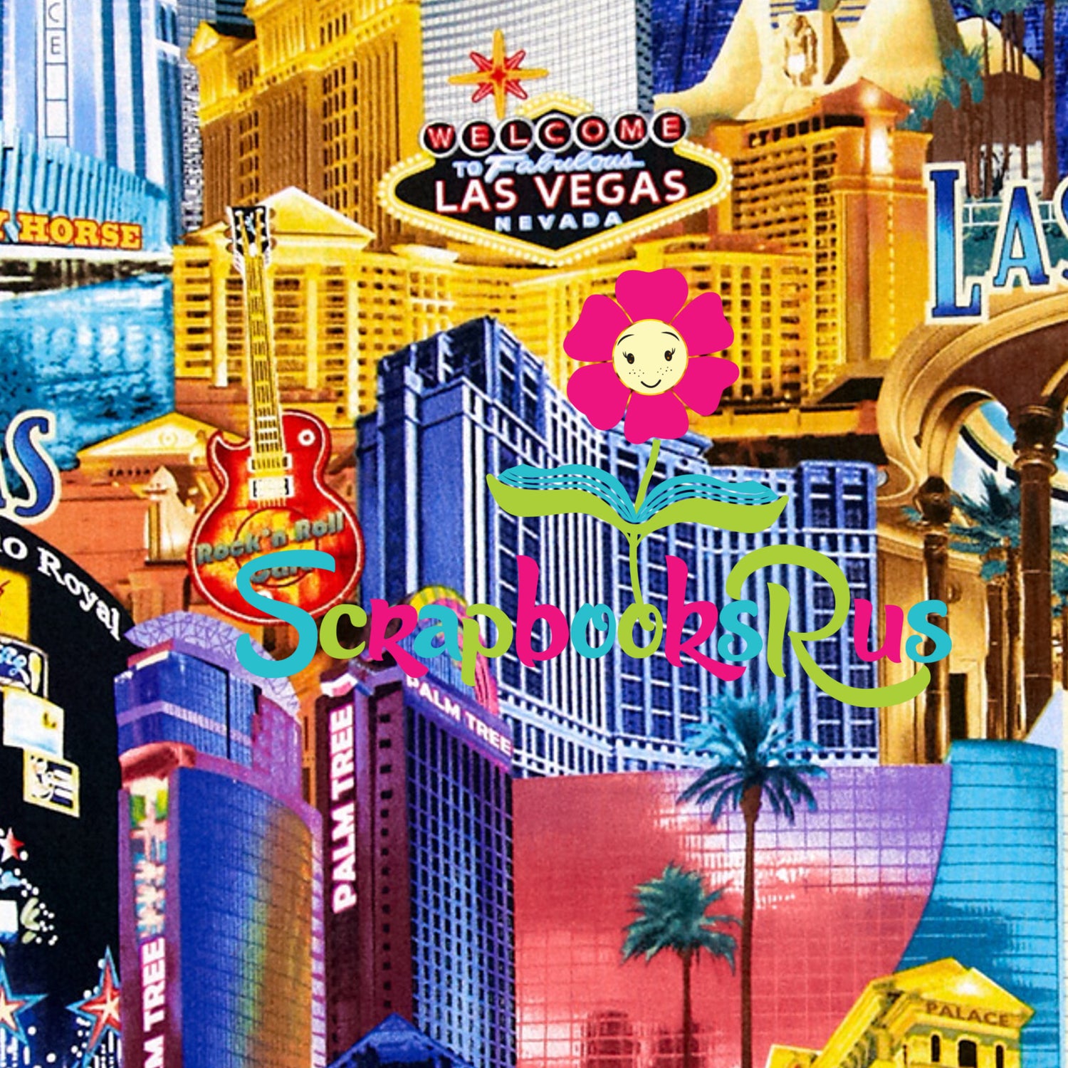 Scrapbooksrus LAS VEGAS KIT 12pc 12"x12" Scrapbook Paper