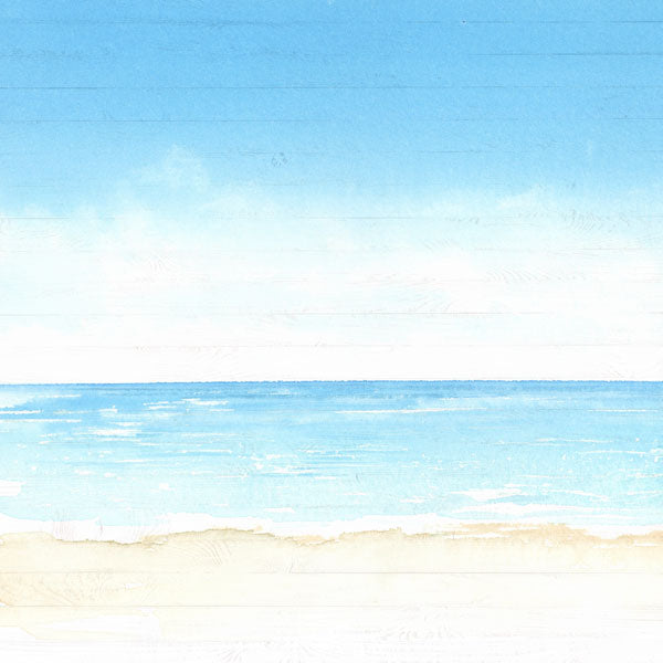 VACAY CORNER FRONT & BEACH LEFT 12"X12" Scrapbook Paper