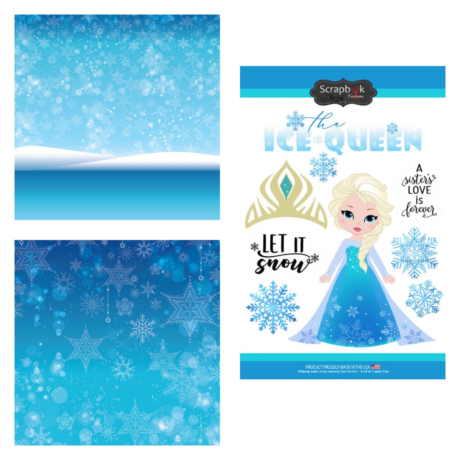 Magical ICE QUEEN Page Kit 3pc
