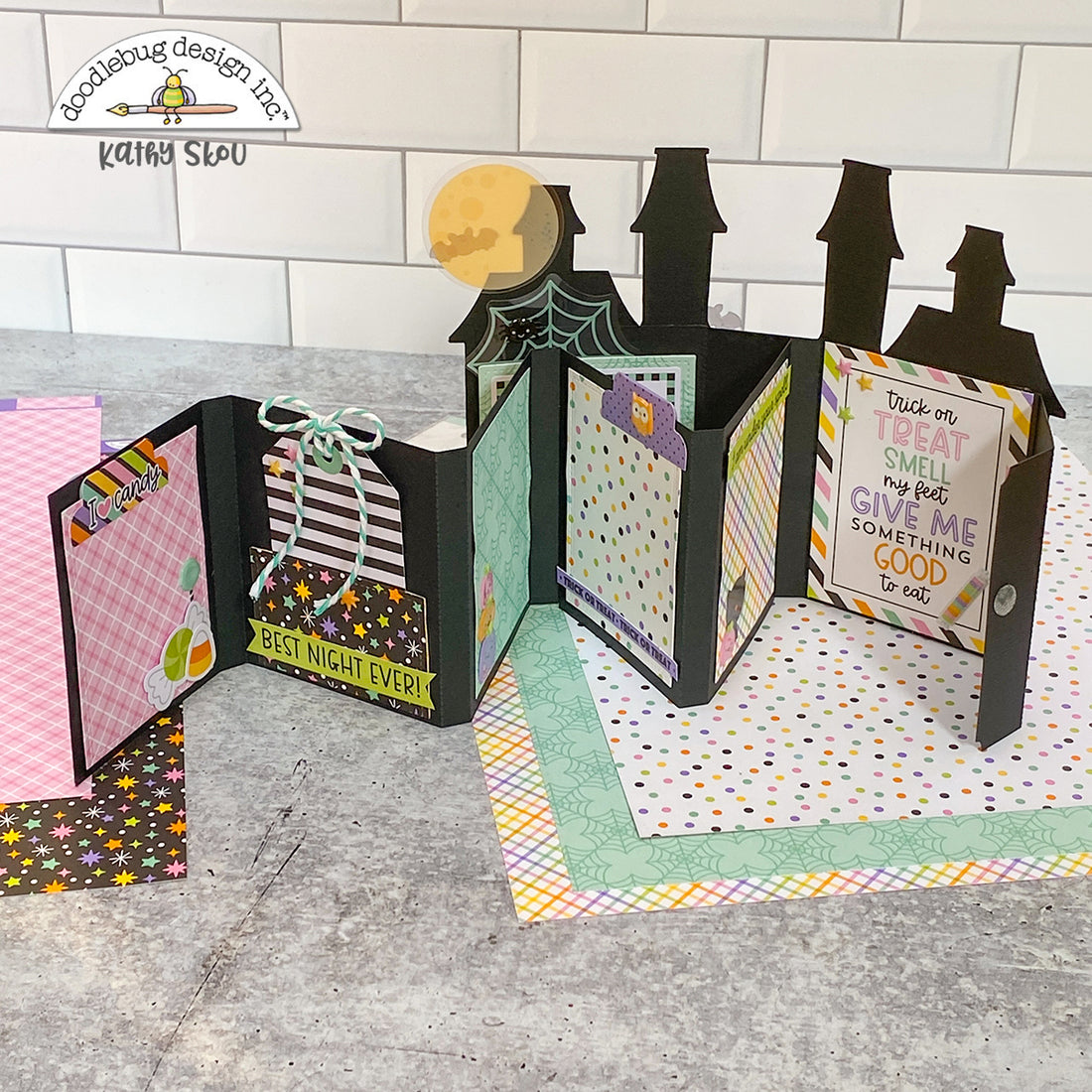 Doodlebug Sweet & Spooky Doodle-Pops HELLO SUGAR Stickers 11pc