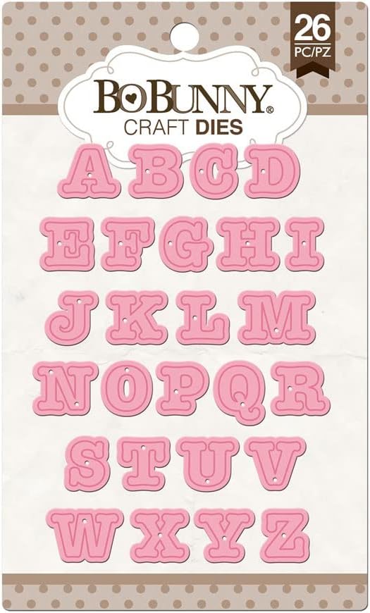 Bo Bunny Craft Dies ALPHABET ALL CAPS 26pc