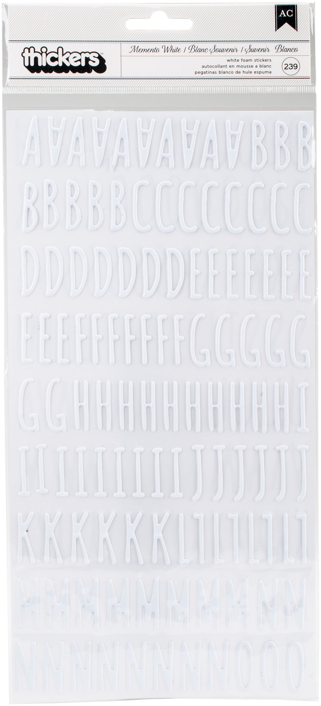 Thickers Hustle Heart MEMENTO WHITE Puffy Stickers