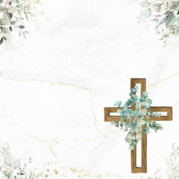 Scrapbooksrus EUCALYPTUS WEDDING KIT 12"x12" Scrapbook Paper Stickers 9pc