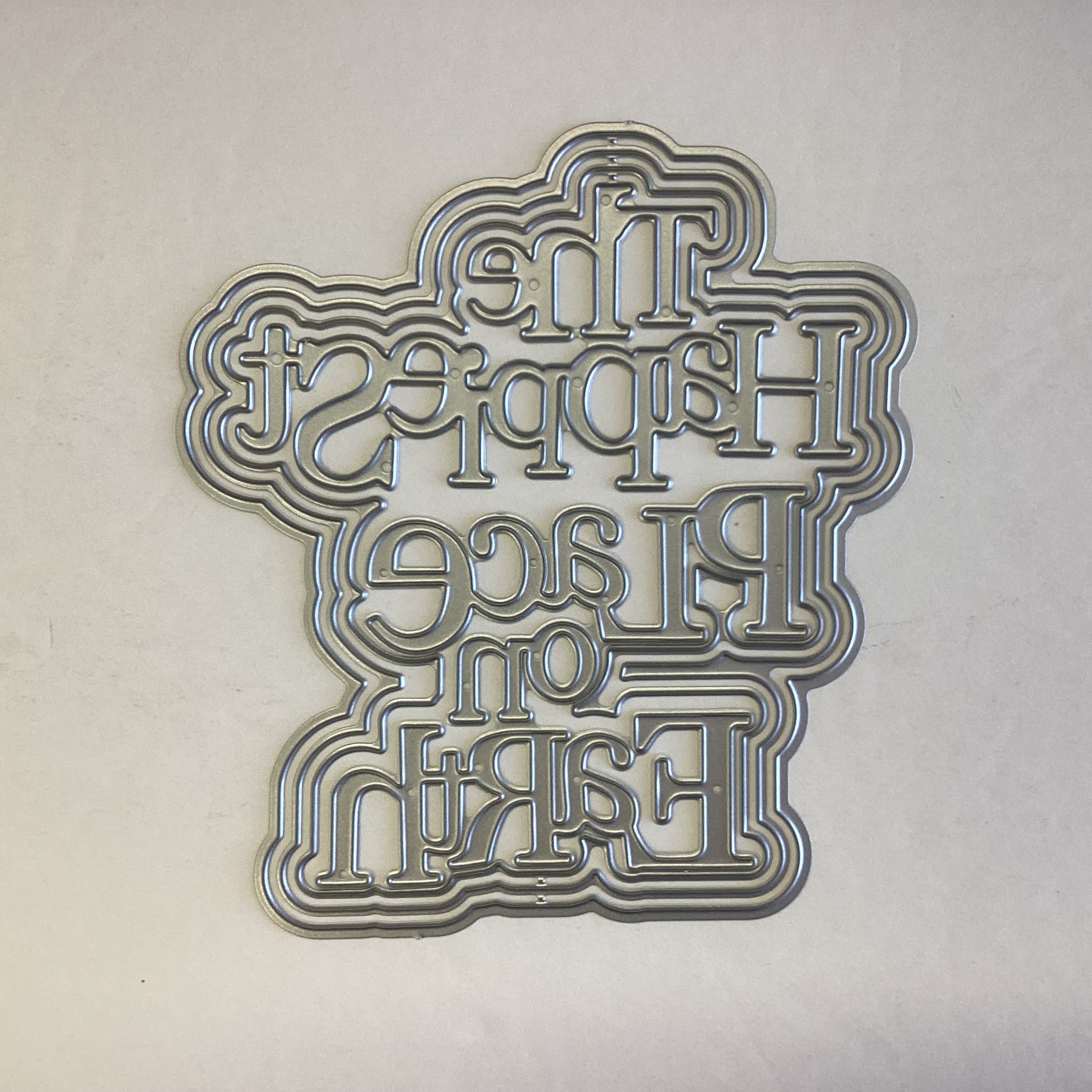 Metal Craft Dies HAPPIEST PLACE ON EARTH 5pc