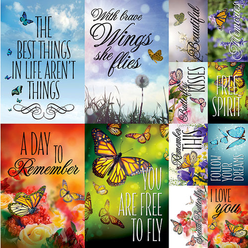 Reminisce Ella & Viv THE BUTTERFLY EFFECT 12"X12" Scrapbook Kit