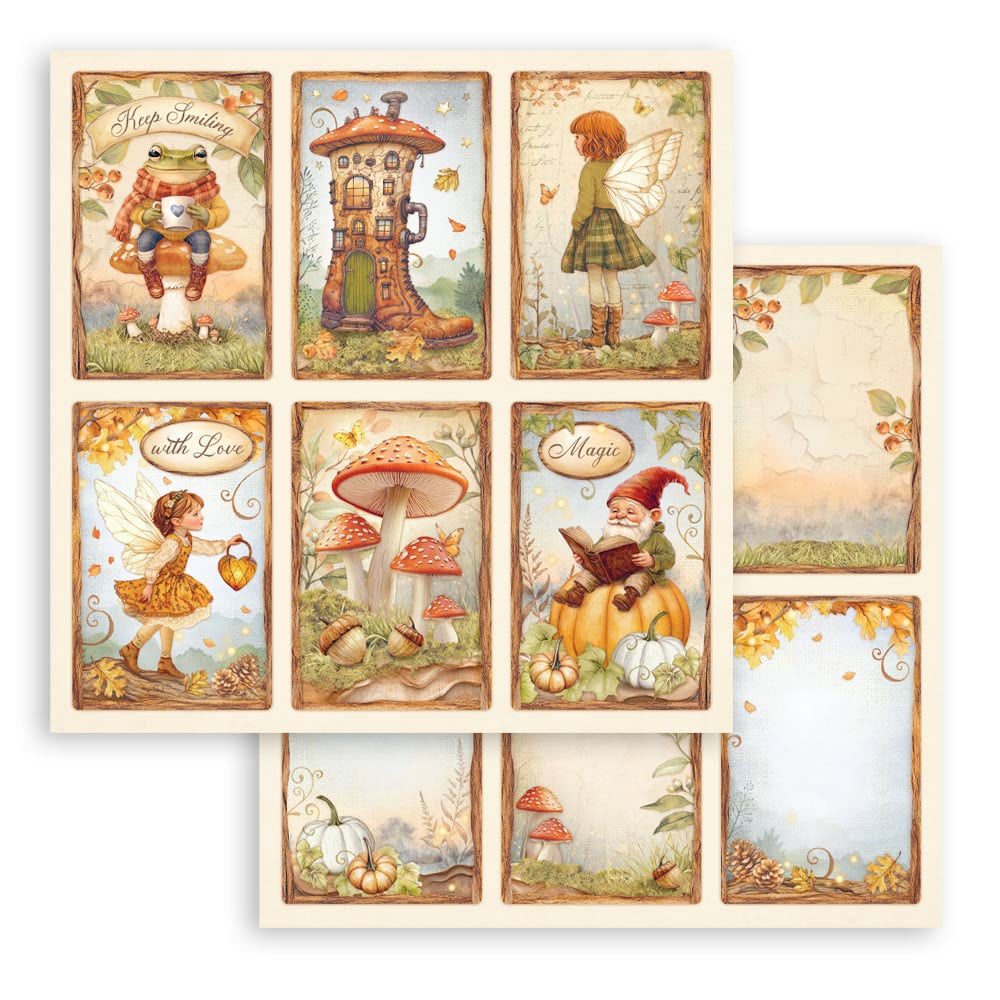 Stamperia Romantic WHISPERING WOODS 12"X12" Scrapbook Paper Pad