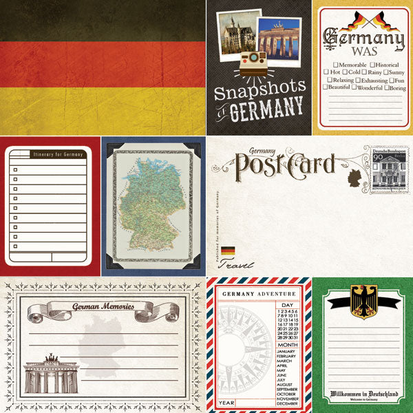 Scrapbooksrus GERMANY SIGHTS 12”X12” Scrapbook Kit