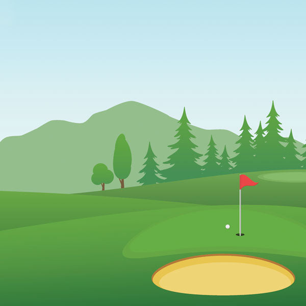 Scrapbook Customs GOLF QUICK PAGES 12"X12" Scrapbook Paper 2pc