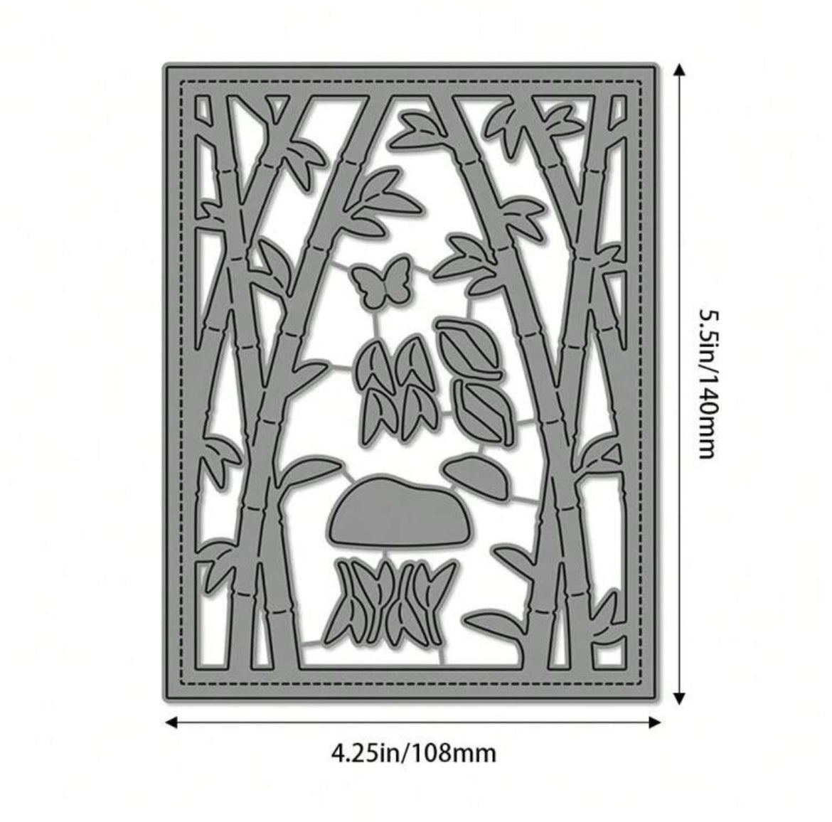Lawn Fawn BAMBOO FOREST BACKDROP PORTRAIT Craft Dies