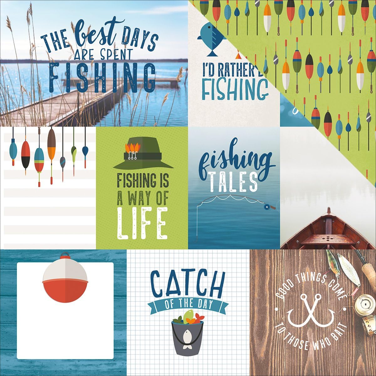 Paper House THE GREAT OUTDOORS 12X12 Scrapbook Sheet