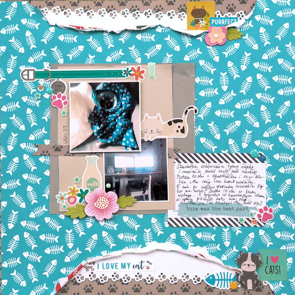 Echo Park 12"x12" I LOVE MY CAT 13pc COLLECTION Sample