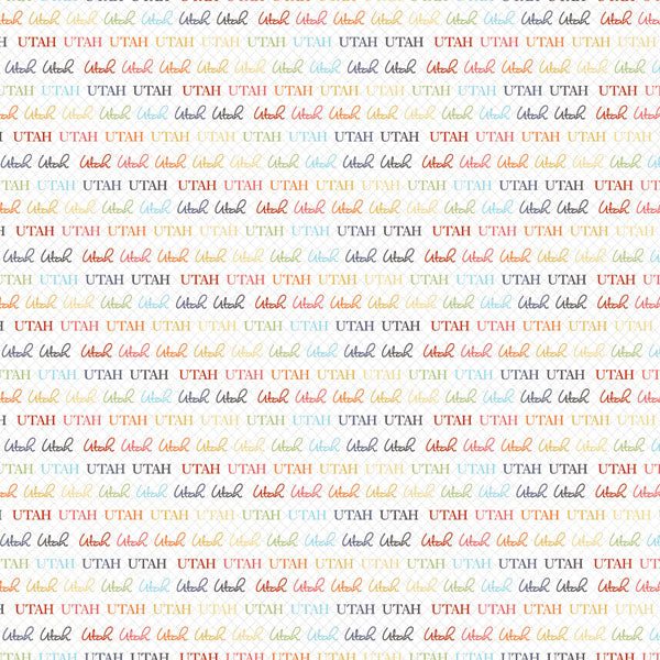 Scrapbook Customs UTAH SCRAPBOOK KIT Papers and Stickers 8pc