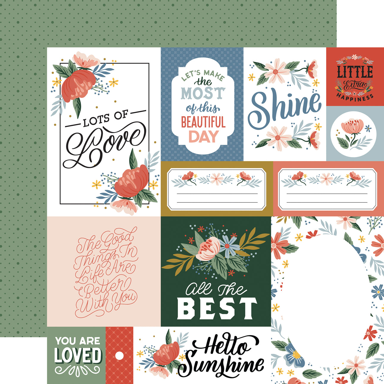 Echo Park SALUTATIONS No. 2 12”X12” Scrapbook Paper