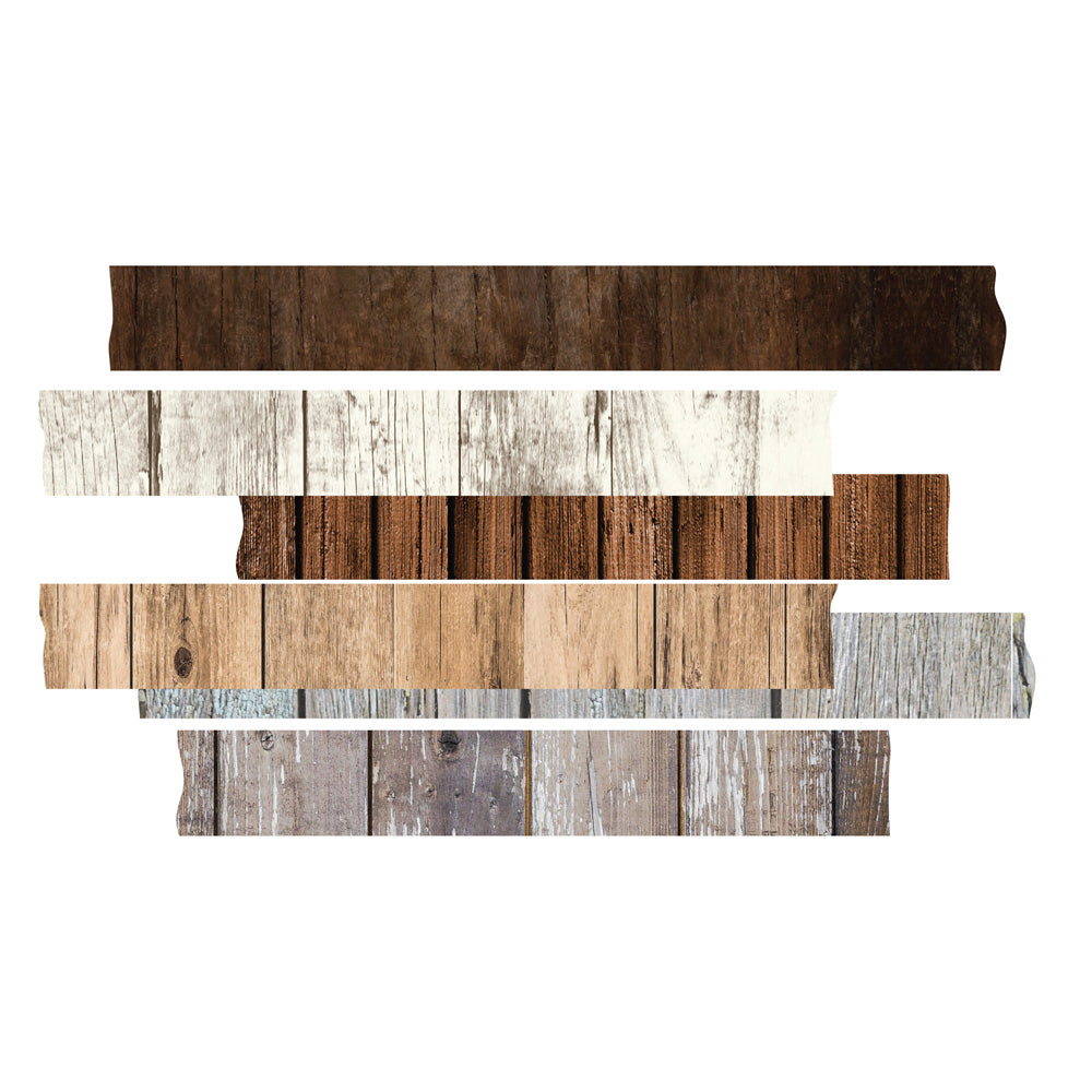 Simple Stories COLORVIBE WOODS Washi Tape 6 Rolls