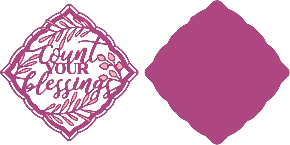 Gemini Expressions COUNT YOUR BLESSINGS Metal Cutting Die 2pc