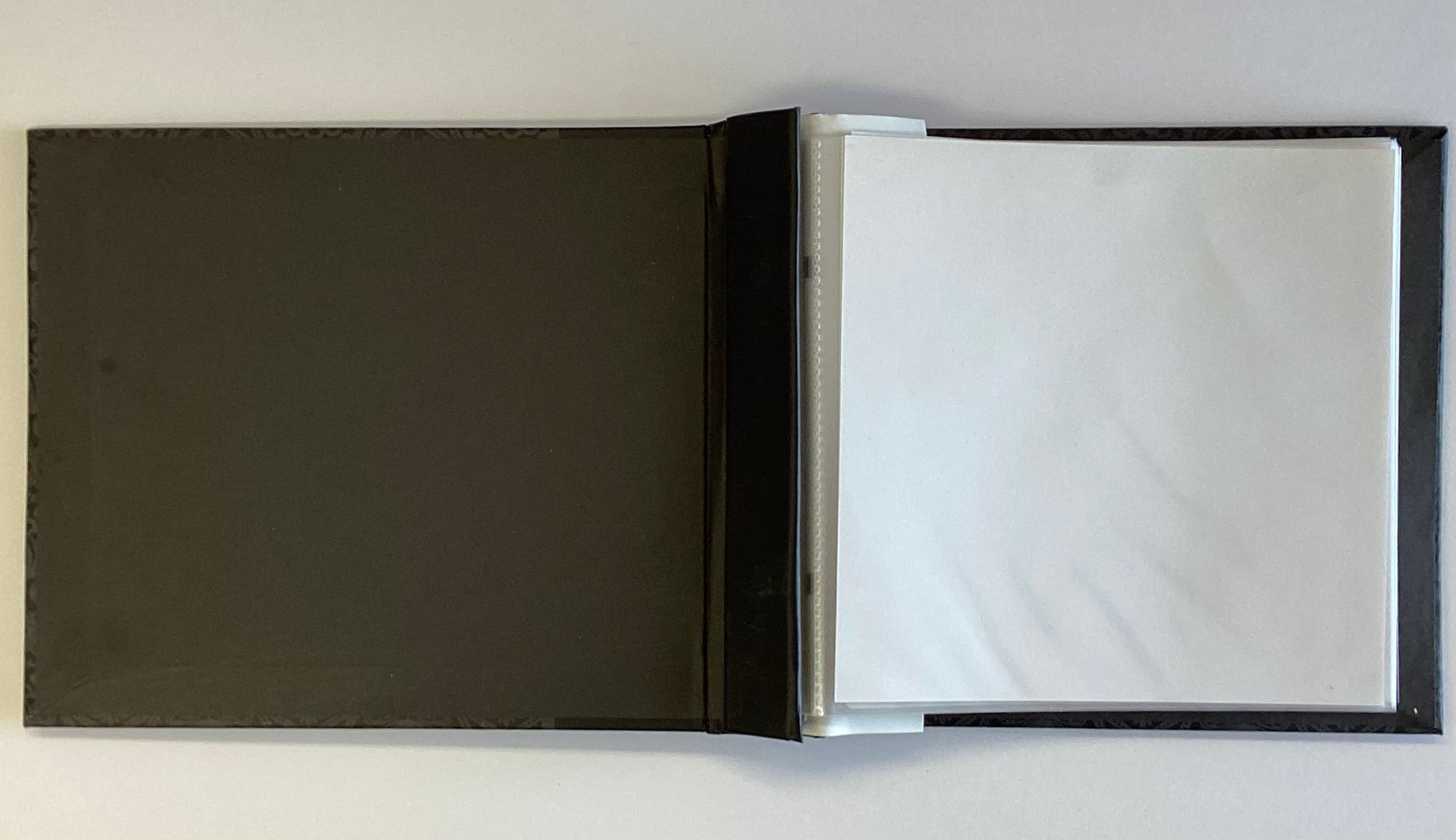 Postbound Album BLACK FLORAL BORDER 6"X6" Scrapbook Memory Book