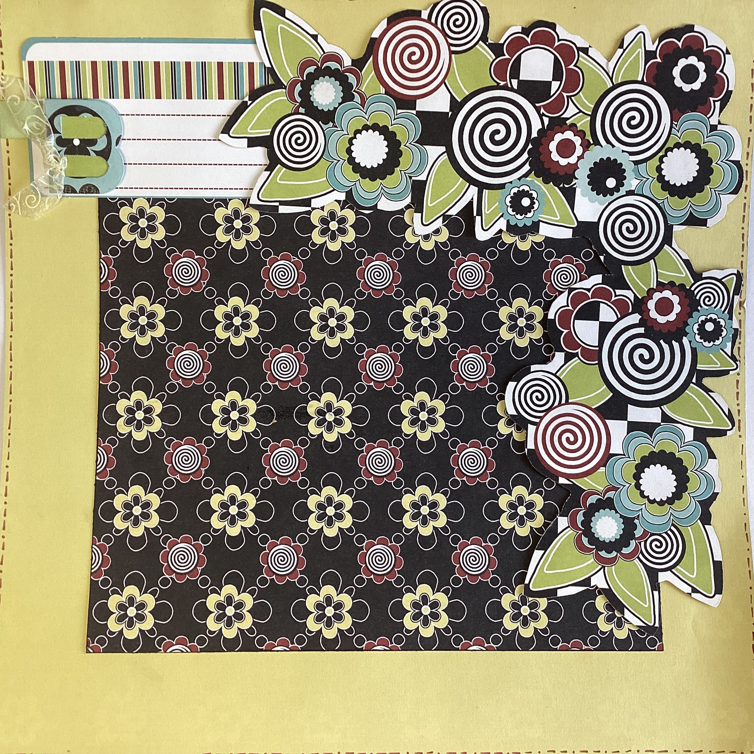 Premade SHES ON THE MOVE (5) 12”X12” Scrapbook Pages