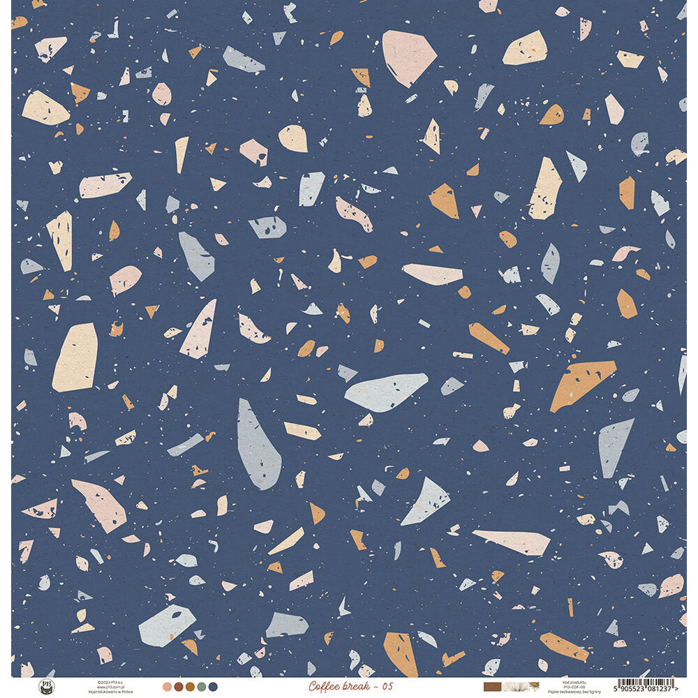 P13 COFFEE BREAK 05 12"X12" Breakfast Scrapbook Paper