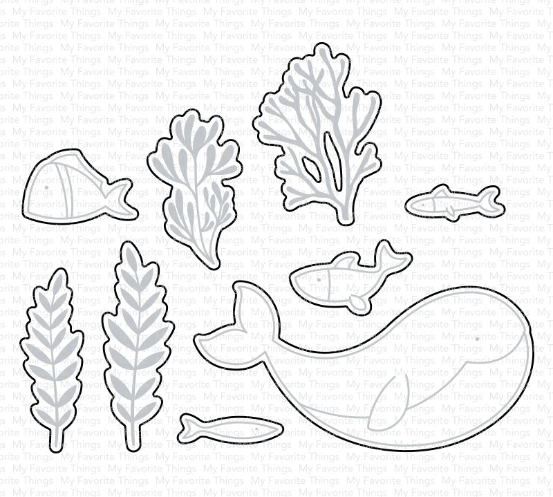 My Favorite Things BEST CATCH EVER Clear Stamp & Die Set