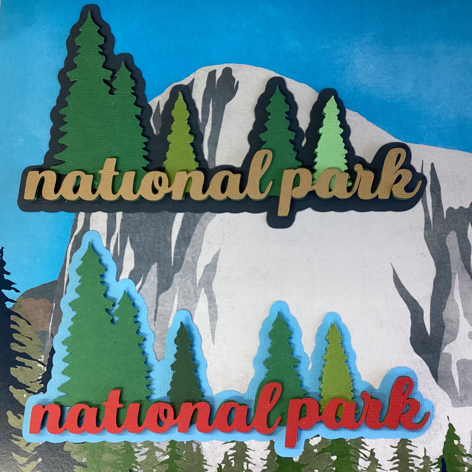 NATIONAL PARK Outdoor Scrapbook Die Cuts