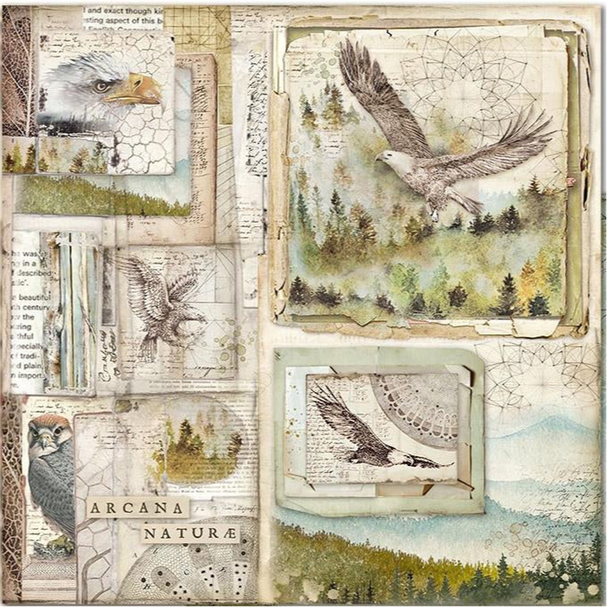 Stamperia FOREST MAXI PAD 12"X12" Scrapbooking Paper Pack