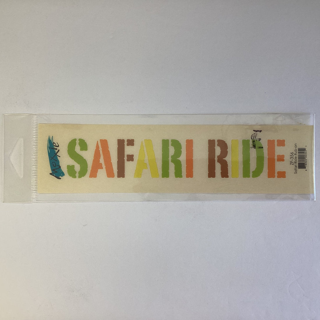 Moxxie SAFARI RIDE Zoo Rub-On