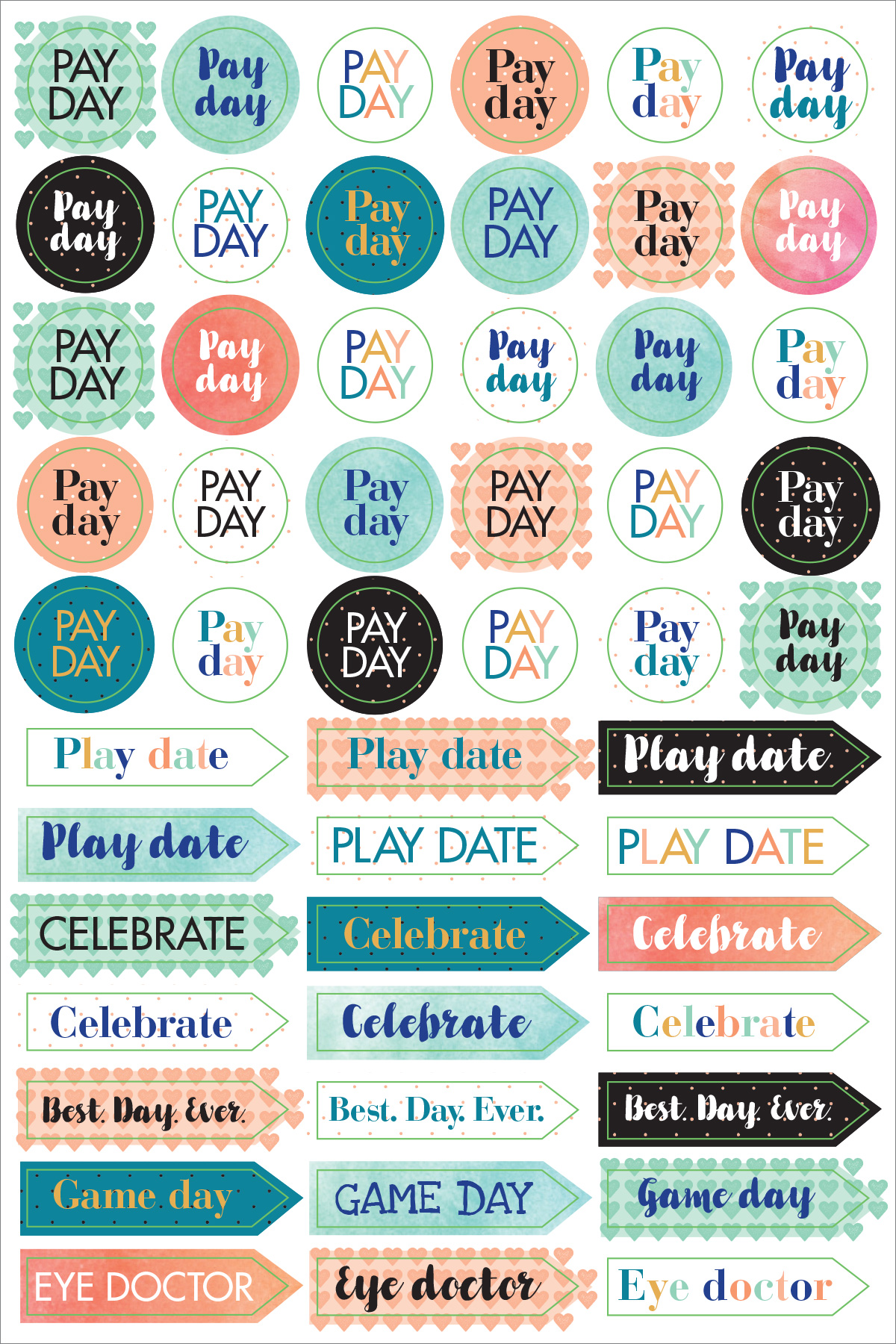 Peter Pauper Planner Stickers MOM&