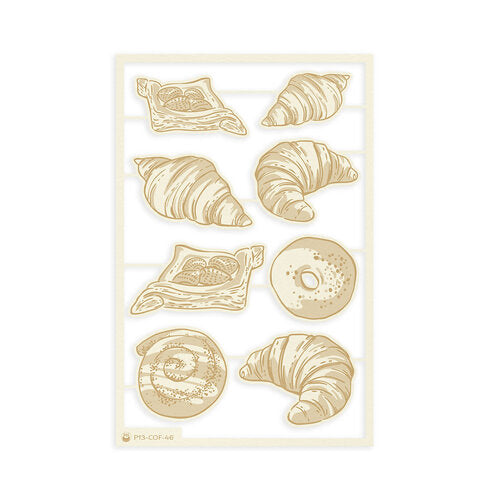 P13 Coffee Break LIGHT CHIPBOARD EMBELLISHMENTS 1 Set