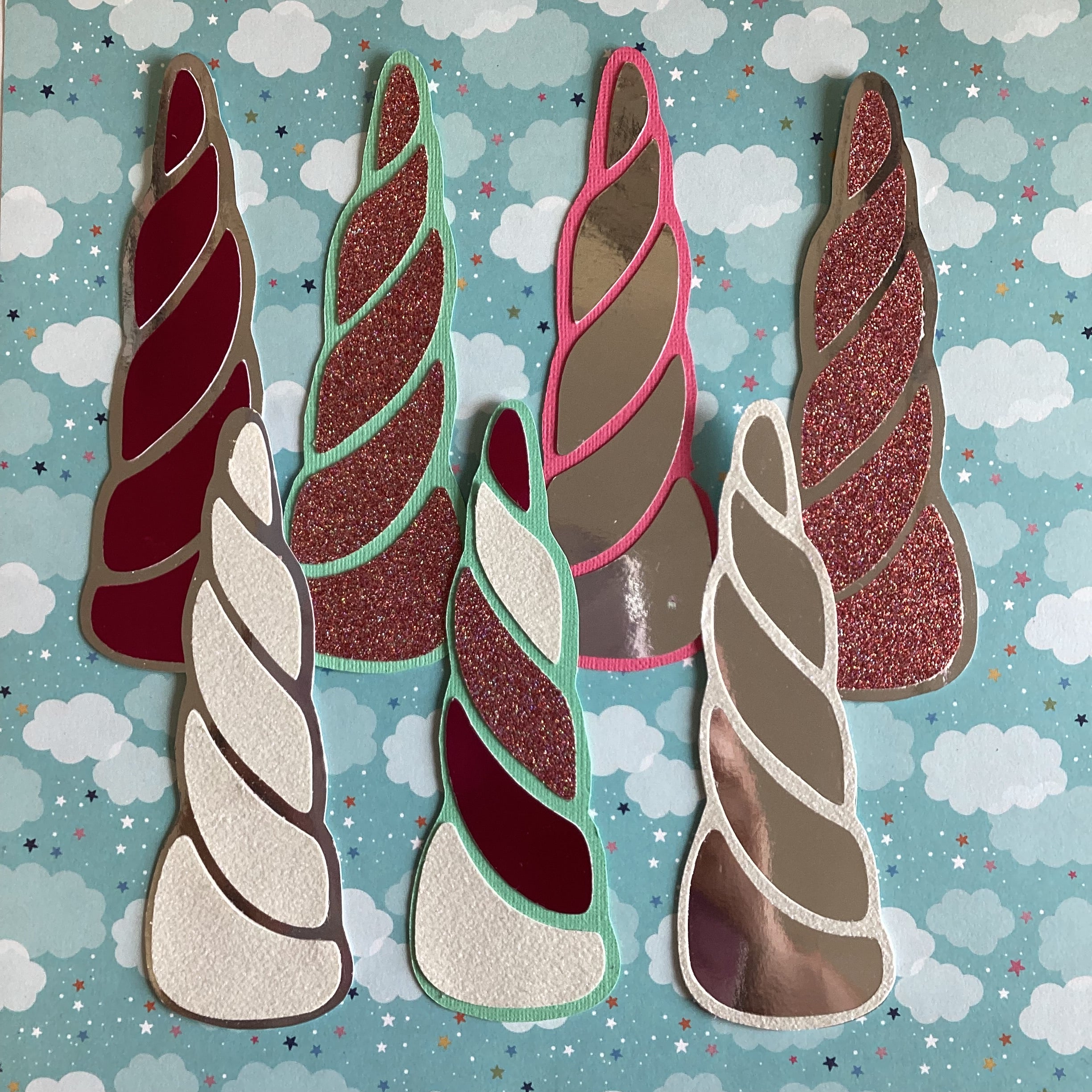 Scrapbooksrus UNICORN HORN DieCut Embellishment