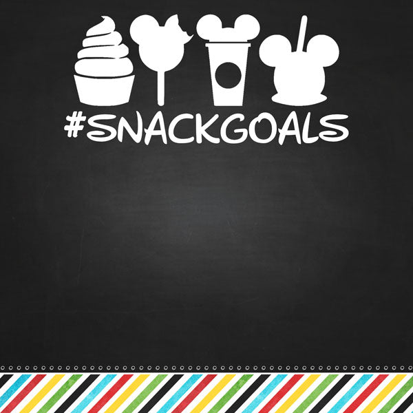Magical SNACK GOALS 12"X12" Scrapbook Paper