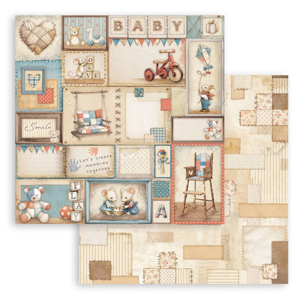 Stamperia BABY 12"X12" Mini Paper Pad