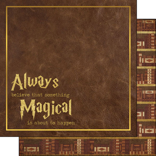 Scrapbook Customs WIZARDING WORLD BOOKS DS 12X12 Scrapbook Sheet