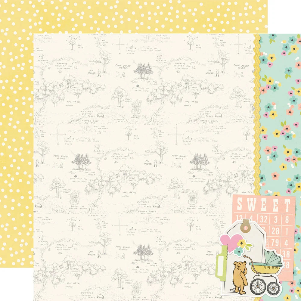 Simple Stories SAY CHEESE CLASSIC POOH BABY 12"X12" Collection Kit
