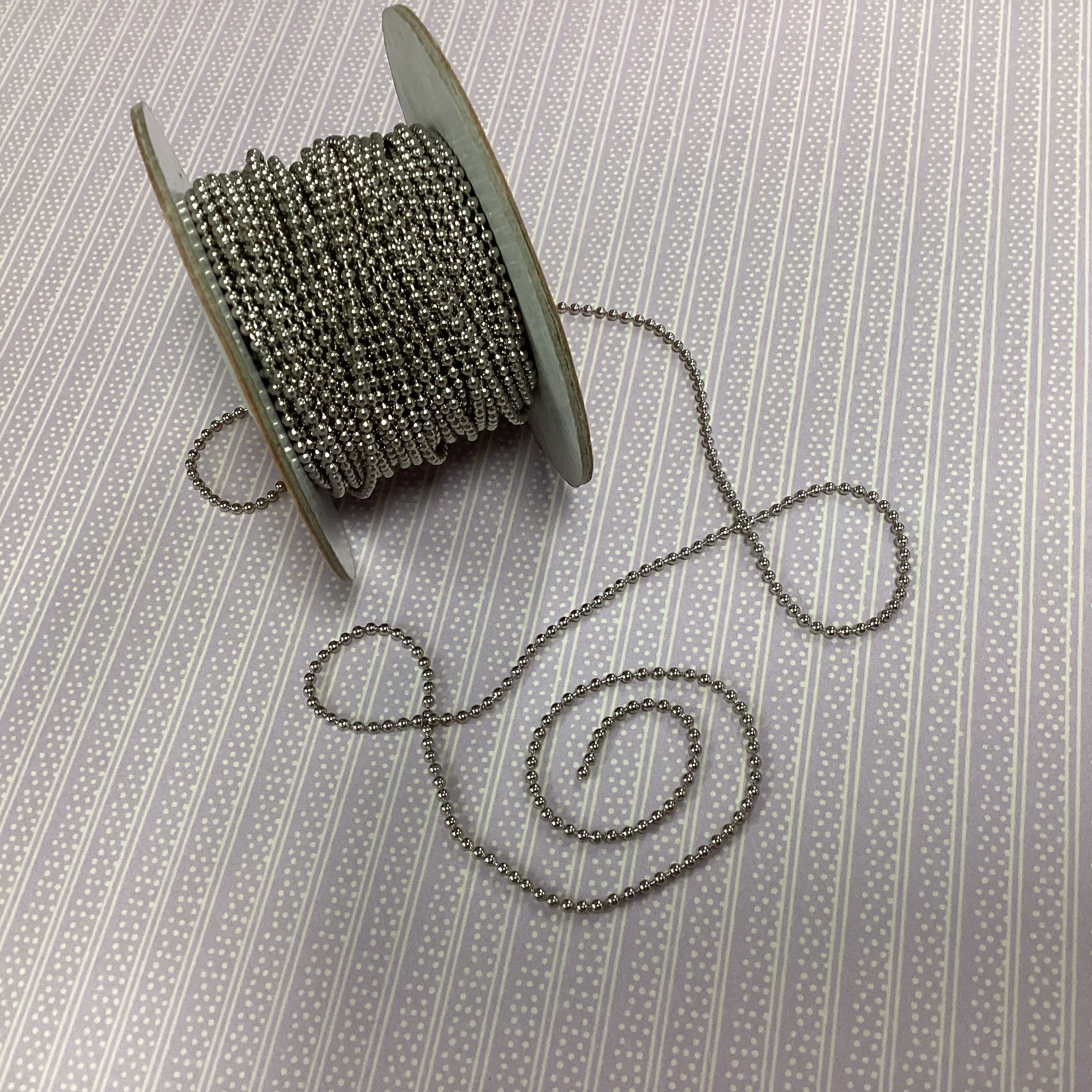 Creative Impressions BEADED CHAIN Ribbon 1 yard yd