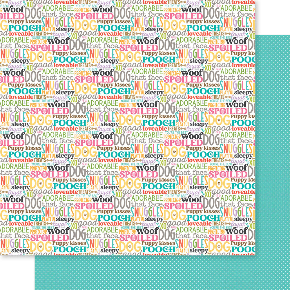 Bella Blvd BOW WOW 12"X12" Scrapbook Paper
