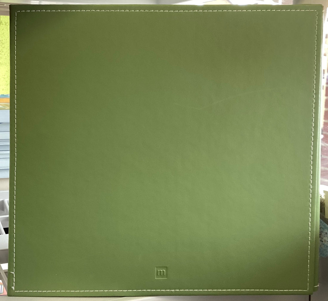 Making Memories GREEN 12"X12" Leather Scrapbook Album